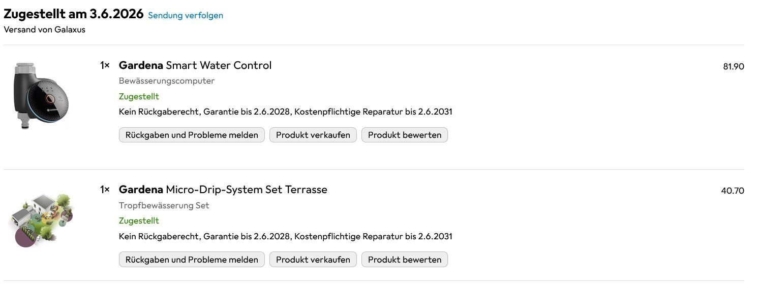 Gardena Tubi & Tubi flessibili: Gardena Smart Water Control inkl. Micro-Drip-System – Usato da Rüti ZH venduto da ynnoR17 1