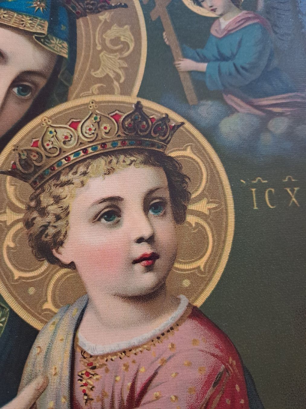 Foto & Immagini: Religiöses Bild Mutter Gottes Kind antik Druck – Usato da Schöftland venduto da bea_k5lj 2