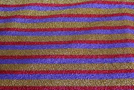 Glitzerstoff gestreift