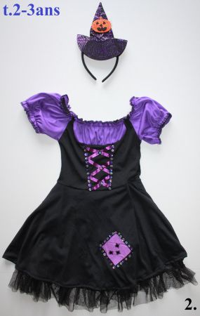 Costume sorcière / Hexe t. 2 - 3 ans