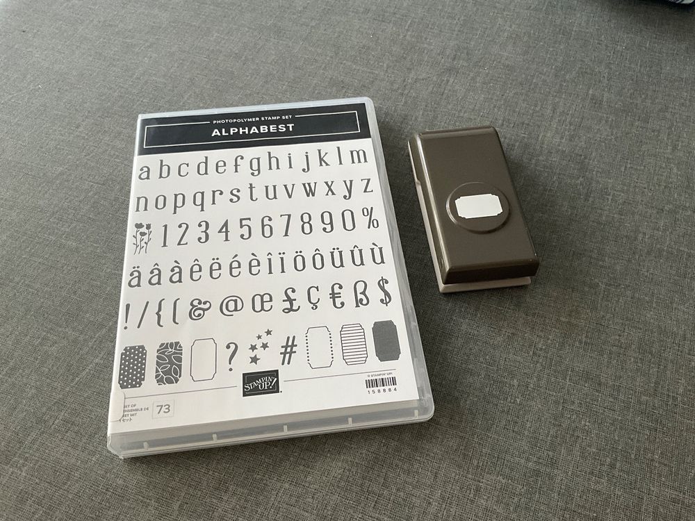 Stampin up Stempelset + Handstanze „Alphabest“ (Neu (gemäss ...