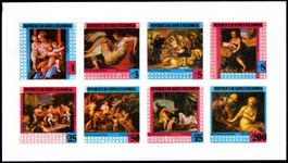 ÄQUATORIALGUINEA 1978 GEMÄLDE BLOCK *OHNE GUMMI* - W357
