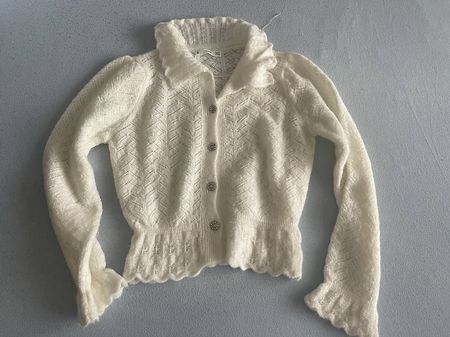 Weisser Strickpullover Gr. S Mango - wie NEU!