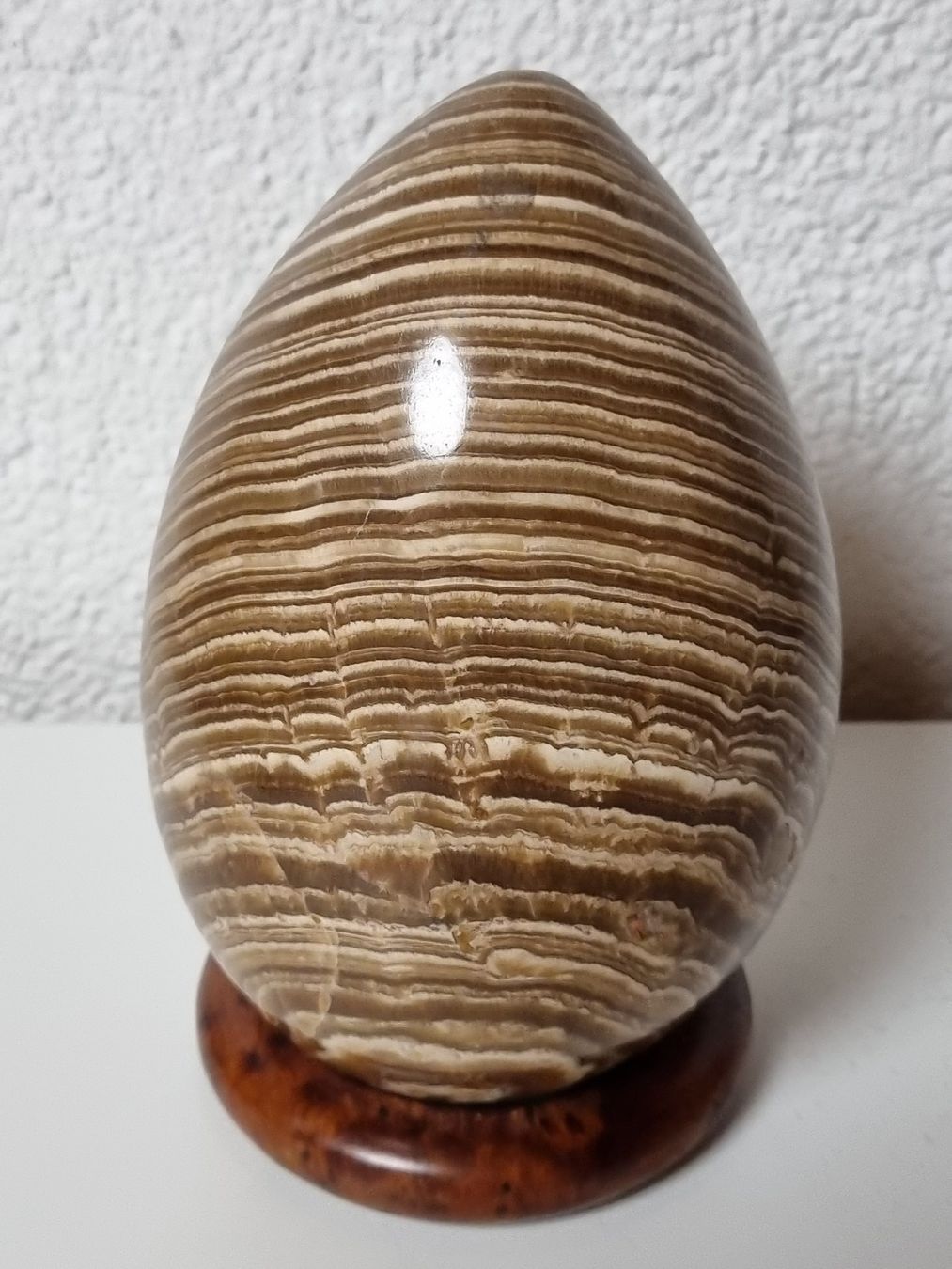 Minéraux & Lithothérapie: Grosses Aragonit Ei mit Holzring, 2550gr – Neuf (Voir description) à Eschenz par Bibas1 1