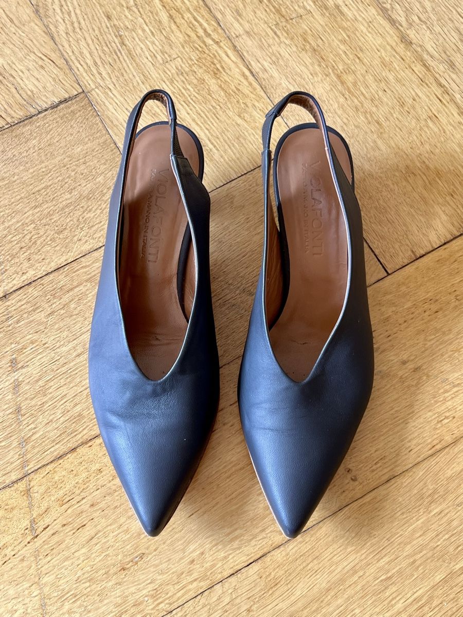 Damenschuhe: Slingback Pumps Volafonti Leder, Gr.36 – Gebraucht aus Zürich von Struezla