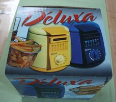 Mini - Fritteuse  1lt DELUXA gelb NEU
