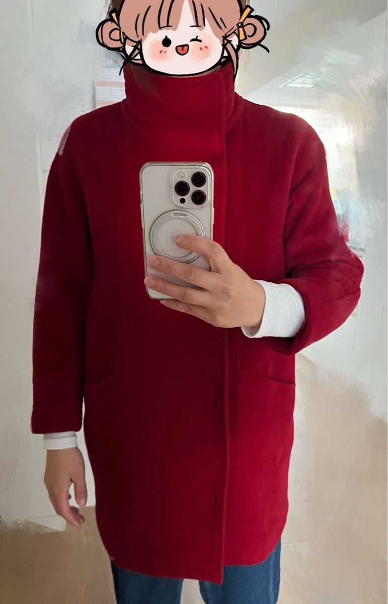 Cappotti: Roter Wintermantel Gr.S – Usato da Therwil venduto da srosselli 5