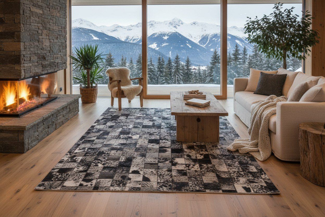 Tapis: Kuhfell Teppich Patchwork 150 x 200 cm – Neuf avec emballage d'origine à Arbedo par patagonialeatherrugs 1