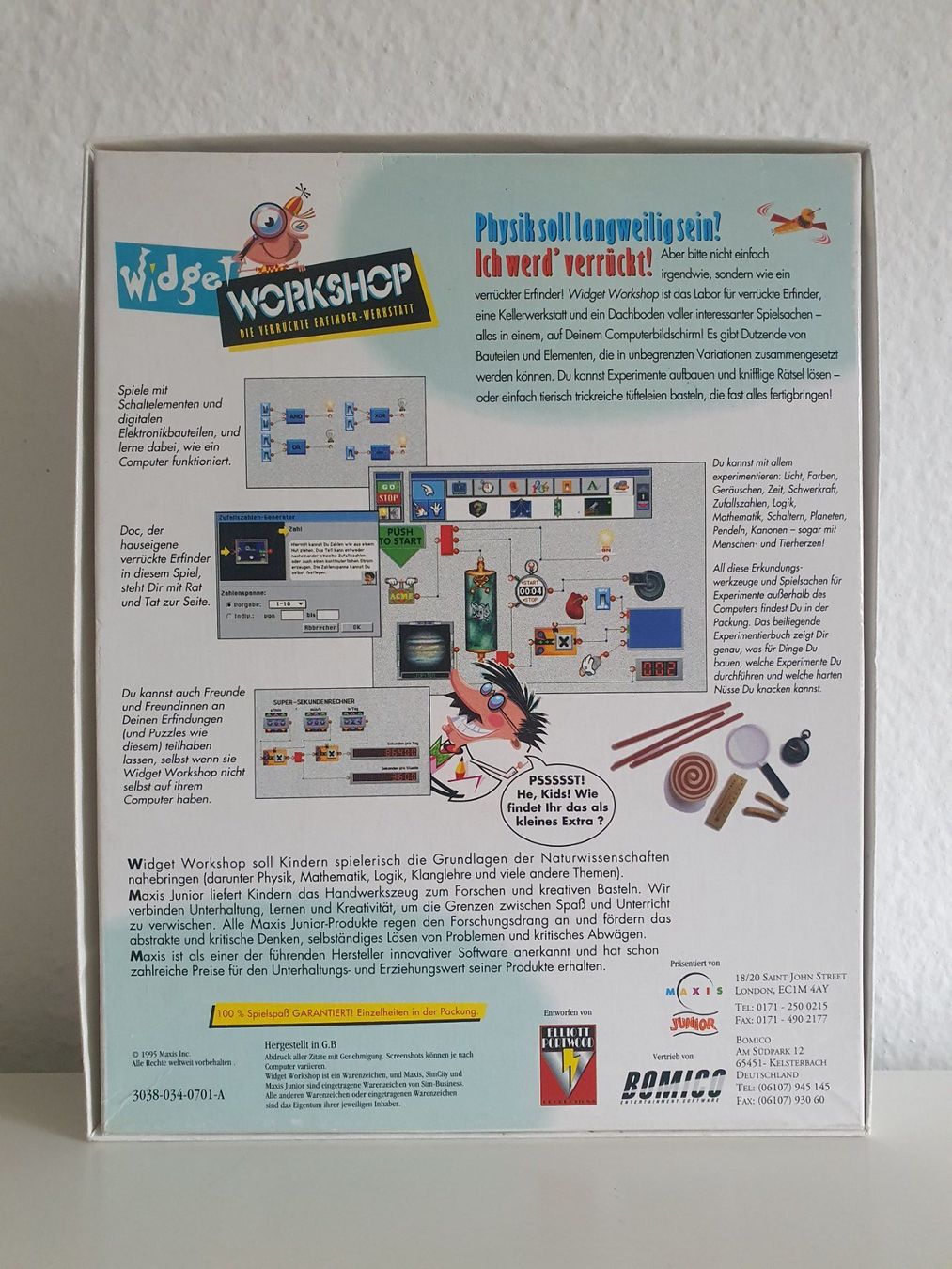 Giochi: PC Game Widget Workshop (1995) Big Box – Usato da Greifensee venduto da perfectioN88 2
