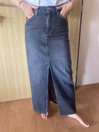 Jeans jupe H&M grau Grösse 36