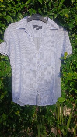 JOHN ASHFIELD DAMEN LEINEN BLUSE GRÖSSE 40