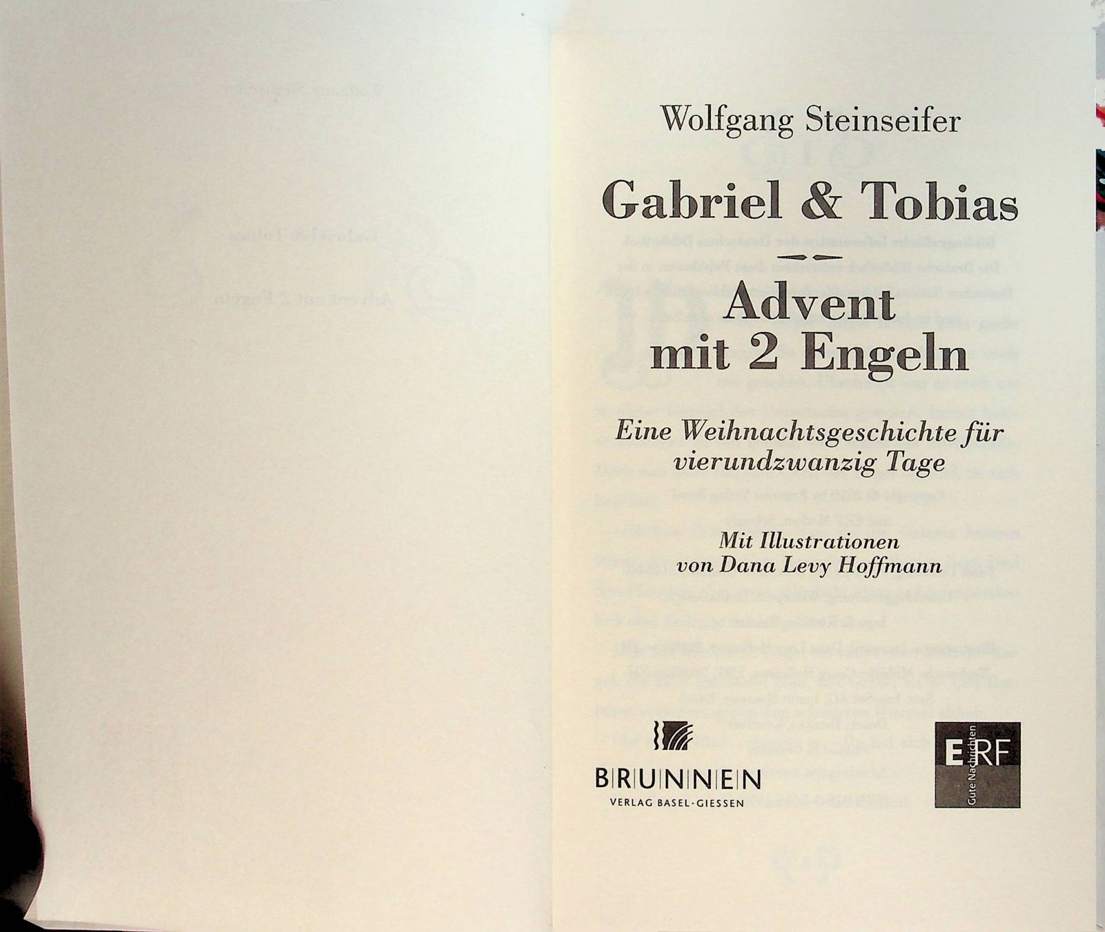 Libri: W. Steinseifer Gabriel & Tobias , Advent mit 2 Engeln – Usato da Reitnau venduto da Zaomir 3