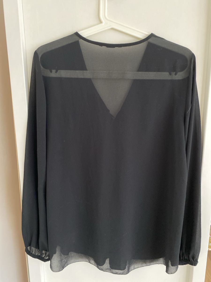 H&M Chemisiers: Schwarze Chiffonbluse - Transparent – Neuf (Voir description) à Basel par selinalivia 1