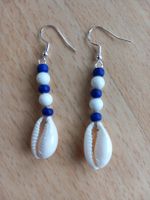 Boucles d’oreilles coquillage et perles