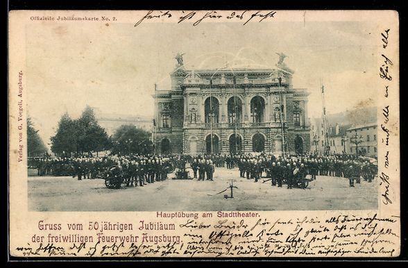 Cancelleria postale: Augsburg, 50 jähriges Jubiläum d. frei – Usato da Berlin venduto da bartko-reher