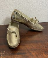 NEU Ara Mokassin Schuhe Leder gold Grösse 37