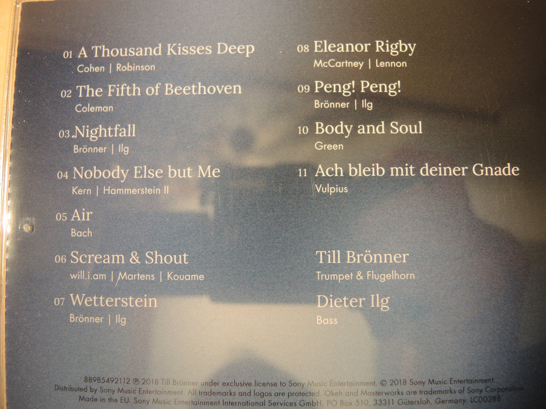 CD: CD - Till Brönner Dieter Ilg - Nightfall (CD) – Usato da Rorschach venduto da maeck8 3