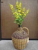 Korbflasche, Vintage, Vase;  urs5352