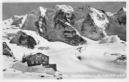 Pontresina, Diavolezzahütte mit Piz Palü