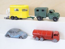 Lesney Matchbox VW Käfer N0 25 "graue Räder" + Esso Tanker..