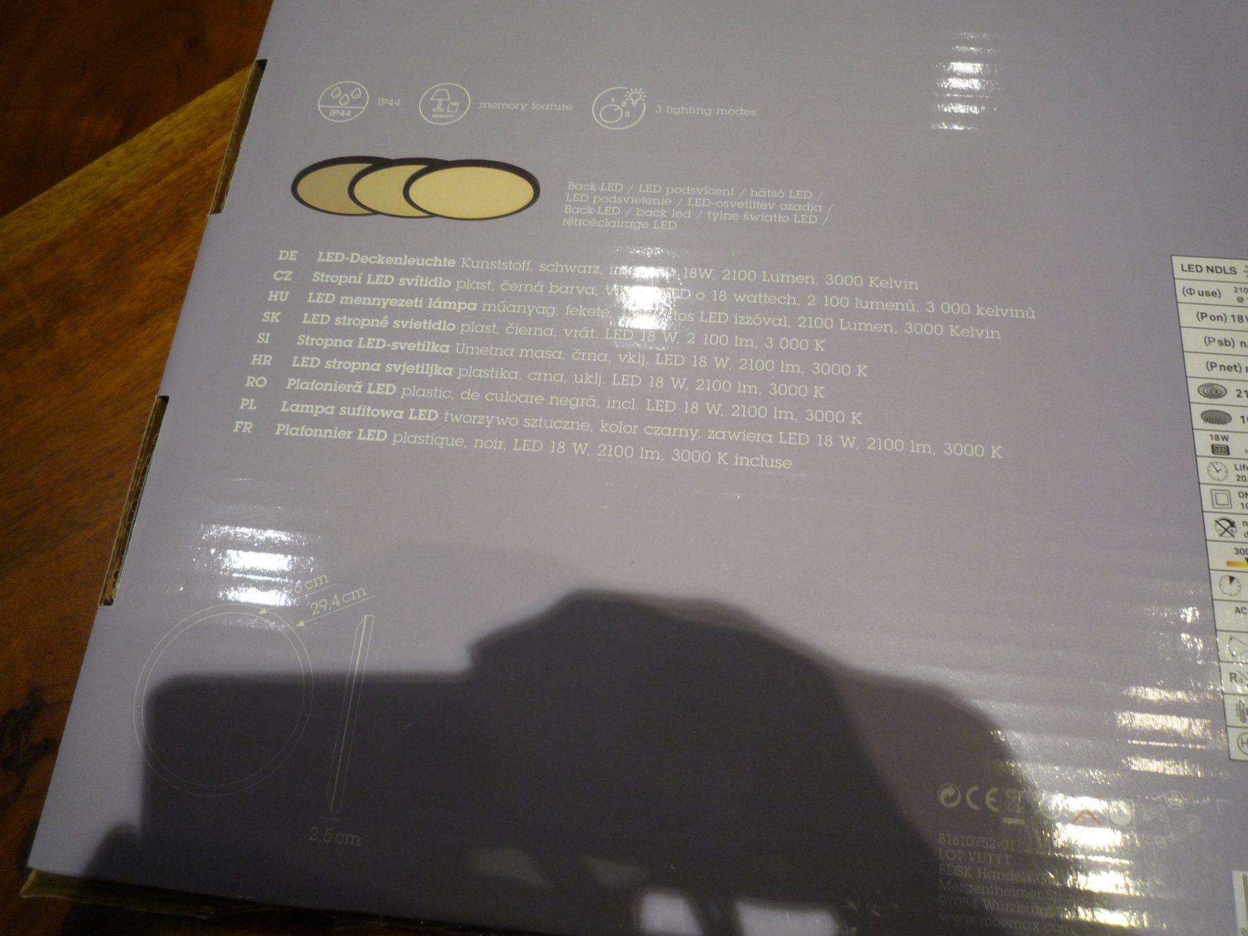 Lampade: (KOPIE) NEUE WANDLAMPE – Nuovo e nell'imballaggio originale da Andwil SG venduto da schmei 1