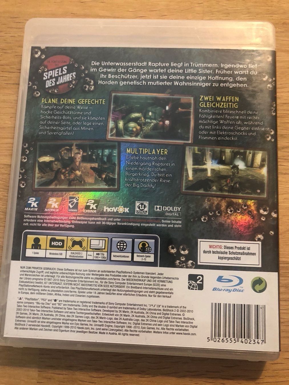 Sony Giochi: Bioshock 2 für Sony PS3 – Usato da Kestenholz venduto da Inna09 1