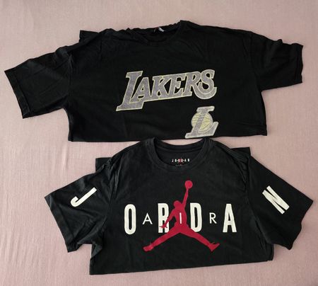 Jordan T-Shirt L Schwarz Lakers T-Shirt L Schwarz