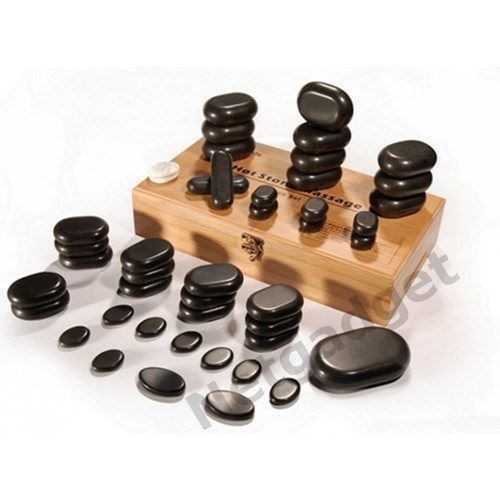 Dispositivi per massaggi: 36 Steine Hot Stone Massage + Wärmegerät – Nuovo e nell'imballaggio originale da Yverdon-les-Bains venduto da Netgadget 1