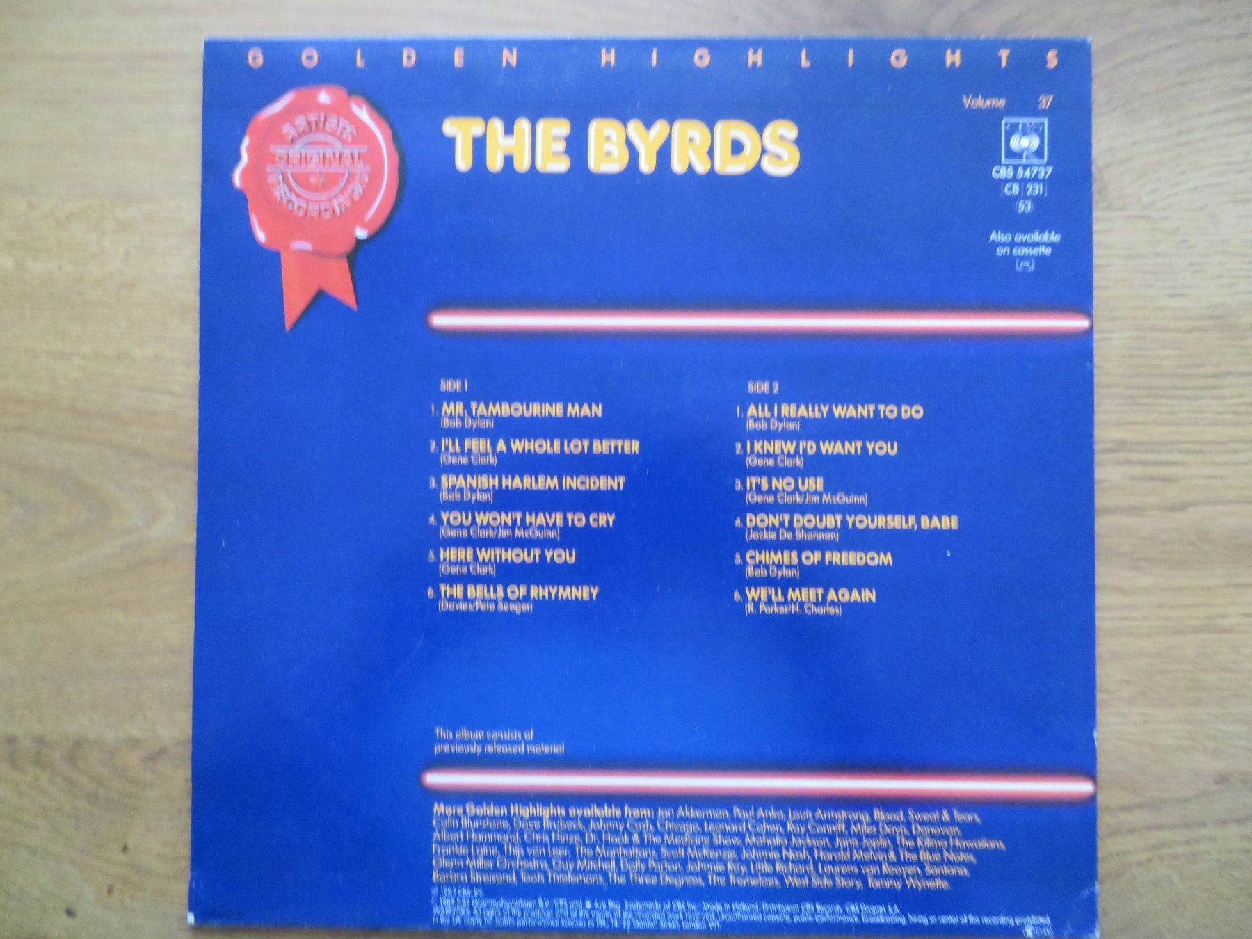 Dischi in vinile: THE BYRDS GOLDENHIGHLIGHTS – Nuovo (secondo la descrizione) da Zürich venduto da max_cp5f 1