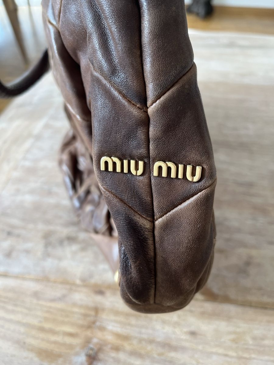 Miu Miu Borse da donna: Miu Miu Handtasche, Leder, braun – Usato da Zürich venduto da Starstone 1