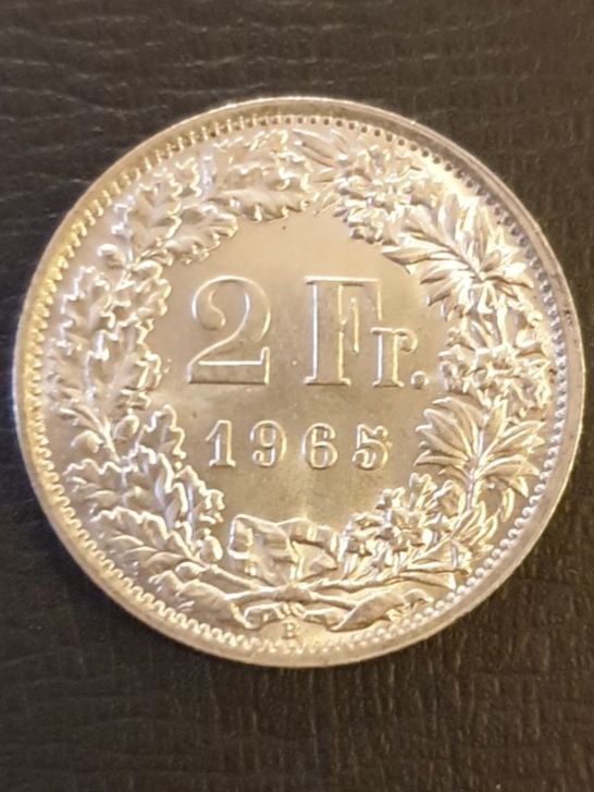 Alle Münzen: 2 Franken 1965 - Top erhalten!! – Neu (gemäss Beschreibung) aus Biel/Bienne von underdogs