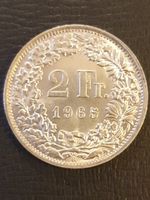 2 Franken 1965 - Top erhalten!!