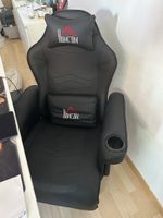 HOMCOM Gamingsessel mit Massagefunktion, neigbare Lehne etc.