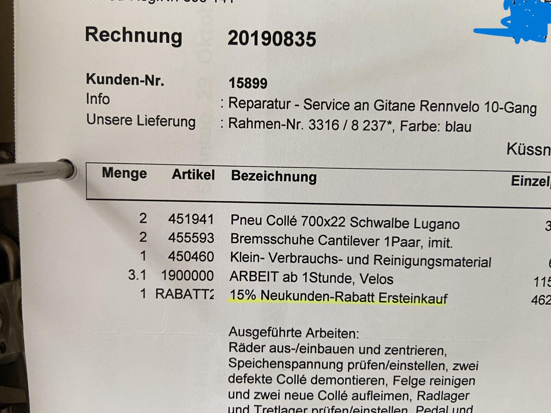 Velos: Rennvelo - 'antik' - Gitane – Gebraucht aus Meggen von Grillistar 3
