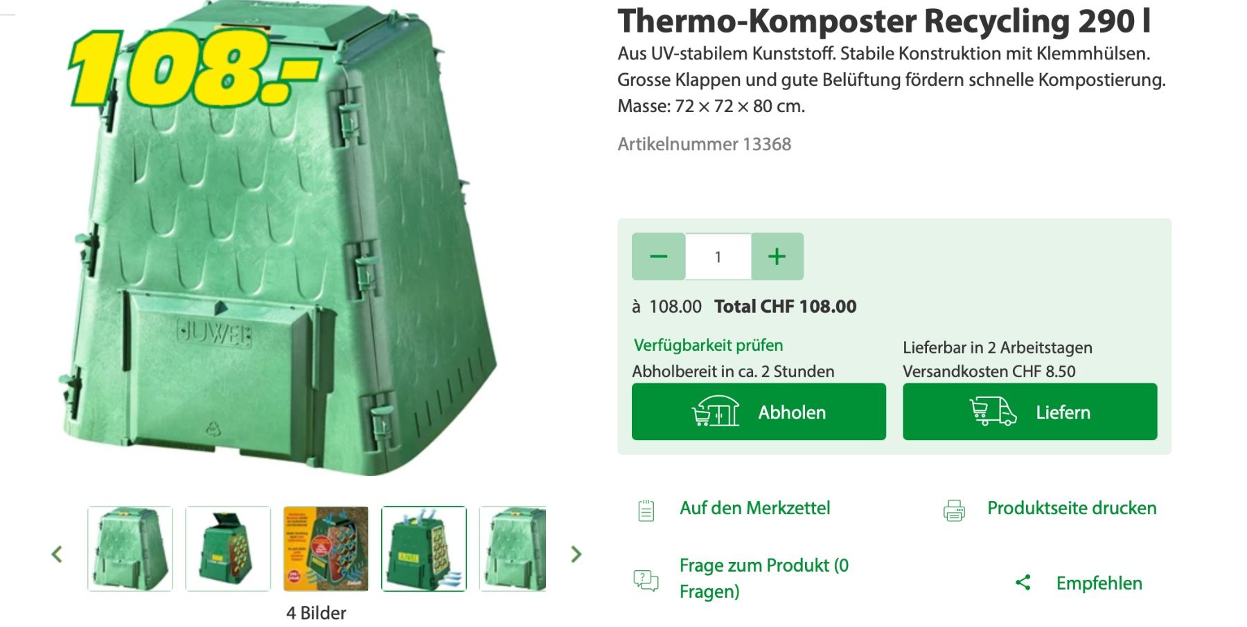 Sonstiges: Komposter Recycling – Gebraucht aus Winterthur von Helenanicolao