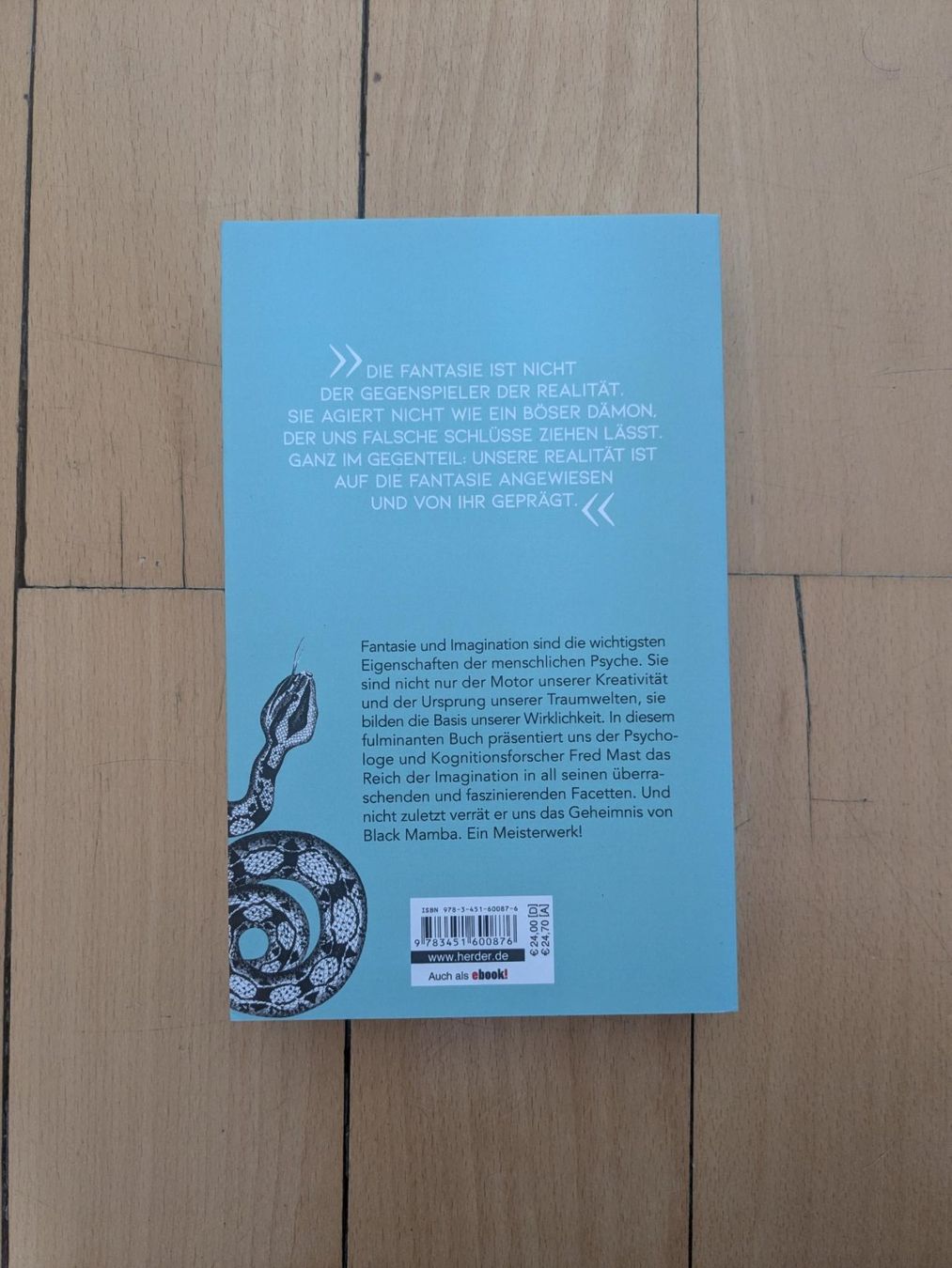 Libri: Black Mamba oder die Macht der Imagination - Fred Mast – Nuovo (secondo la descrizione) da Zürich venduto da reb_gdl9 1