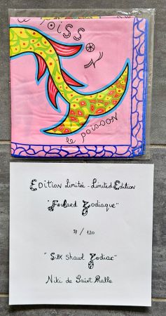 NIKI DE SAINT PHALE * FOULARD / SCHAL * ZERTIFIKAT 97/120 !