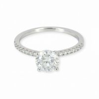 Diamant-Ring 14k Weissgold 1,13ct