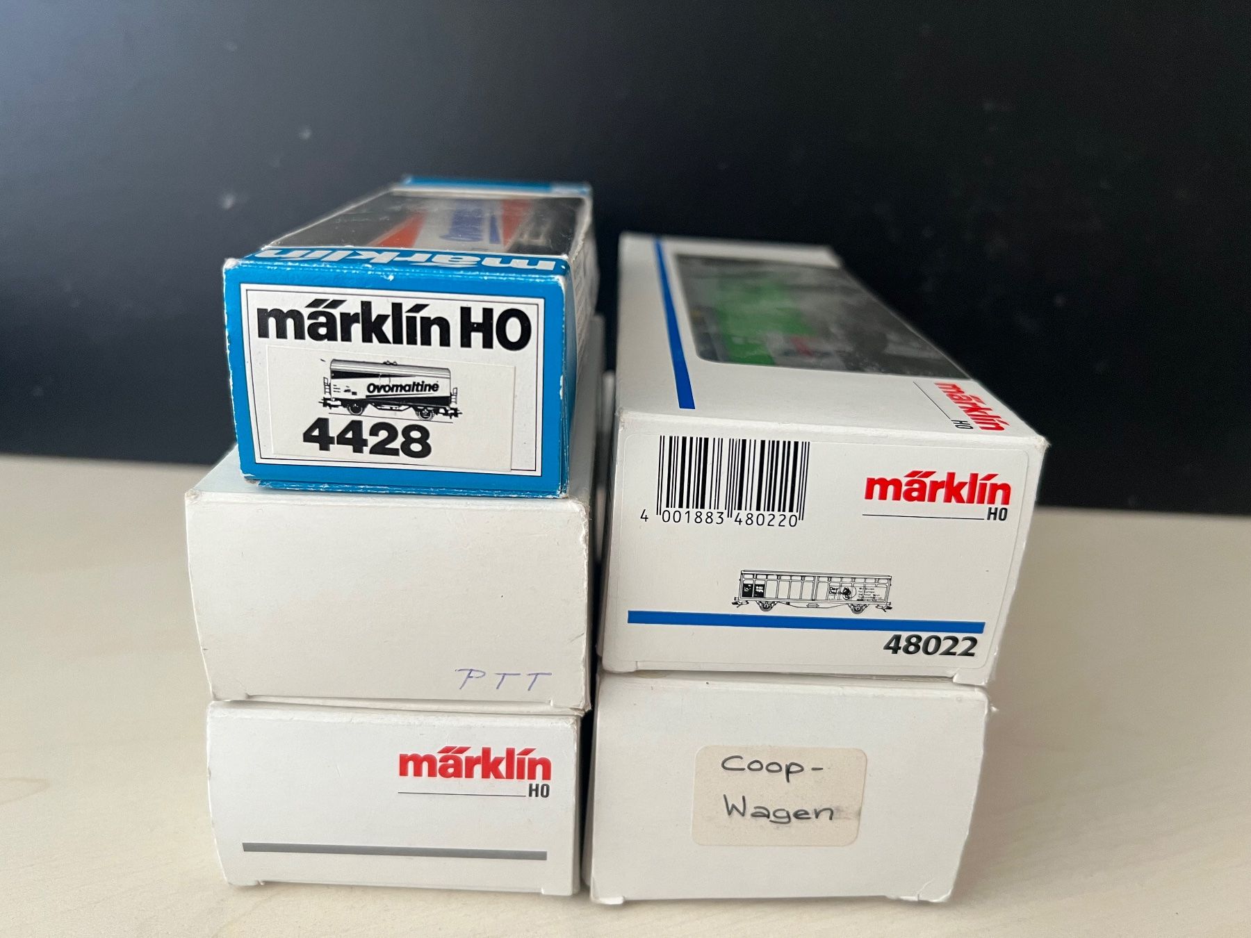 Märklin Modellini di ferrovie: 5 Märklin Güterwagen HO WS – Nuovo (secondo la descrizione) da Root venduto da Roll.48 4