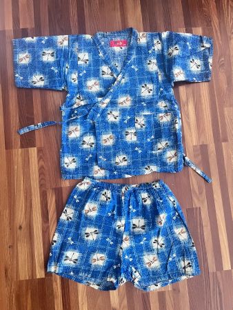 Jinbei Kinder Sommer Kleider Set Top + Shorts – Gr. 110 🇯🇵