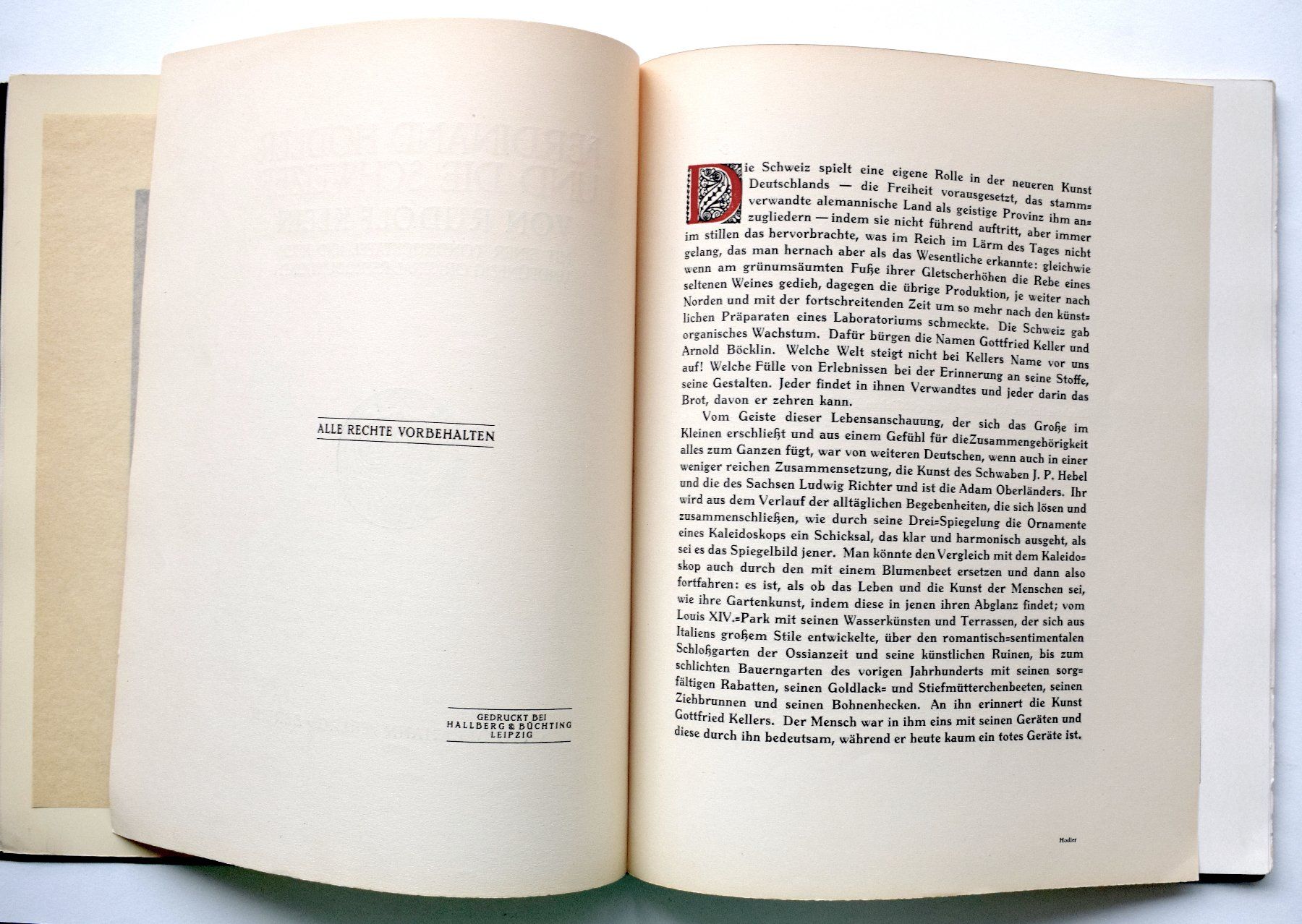 Livres: Ferdinand HODLER + die Schweizer Rudolf Klein Beckmann – D'occasion à Zürich par kunstarchiv.online 4