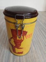 Alte Kaffeedose Cavelty Zürich gelb
