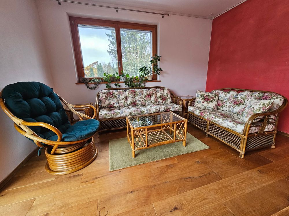 Bambus Rattan Sitzgruppe Lounge Kaufen auf Ricardo