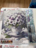 4x  Blumen Diamond Paiting 30x30