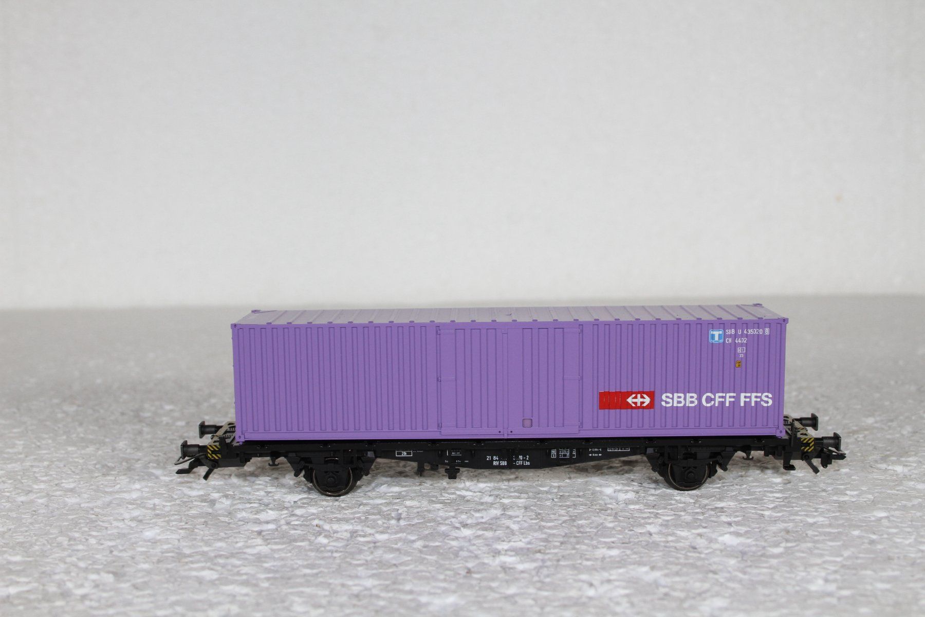 Märklin Modellini di ferrovie: Märklin 4852 SBB Containerwagen – Usato da Triesen venduto da gleis8 4