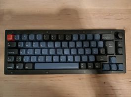 Keychron V2 Frosted Black Red Switch (ISO-CH) mit Knob
