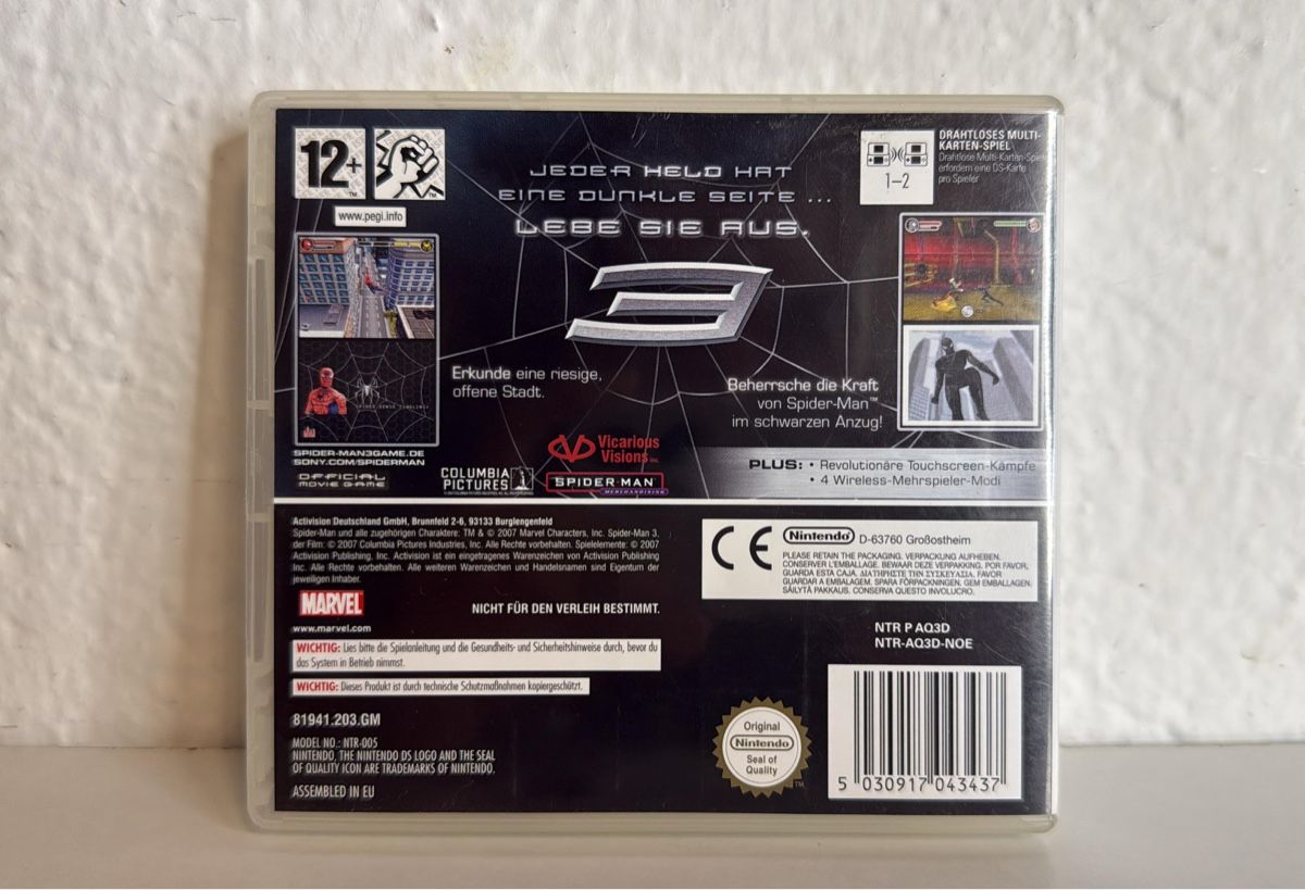 Nintendo Giochi: Spider-Man 3 Nintendo DS Game - Great Fun! – Usato da Ehrendingen venduto da bubulence 1