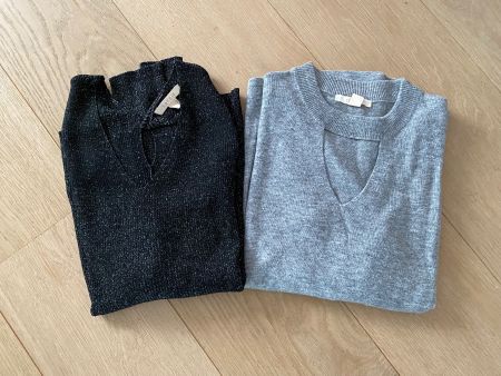 Pullover Damen Esprit 2x Gr. S schwarz und grau wie Neu