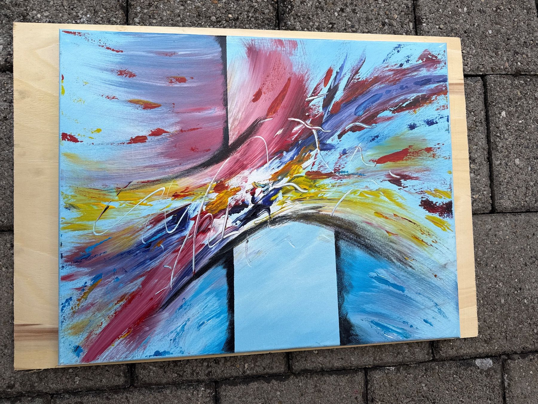 Dipinti: Abstraktes Acrylgemälde bunt – Usato da Hägendorf venduto da ram_qjv8 3