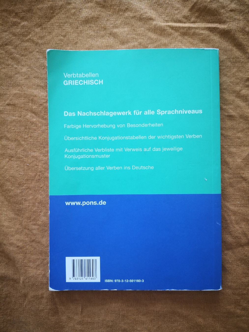 Libri: PONS Verbtabellen Griechisch – Usato da Basel venduto da 02134711 1